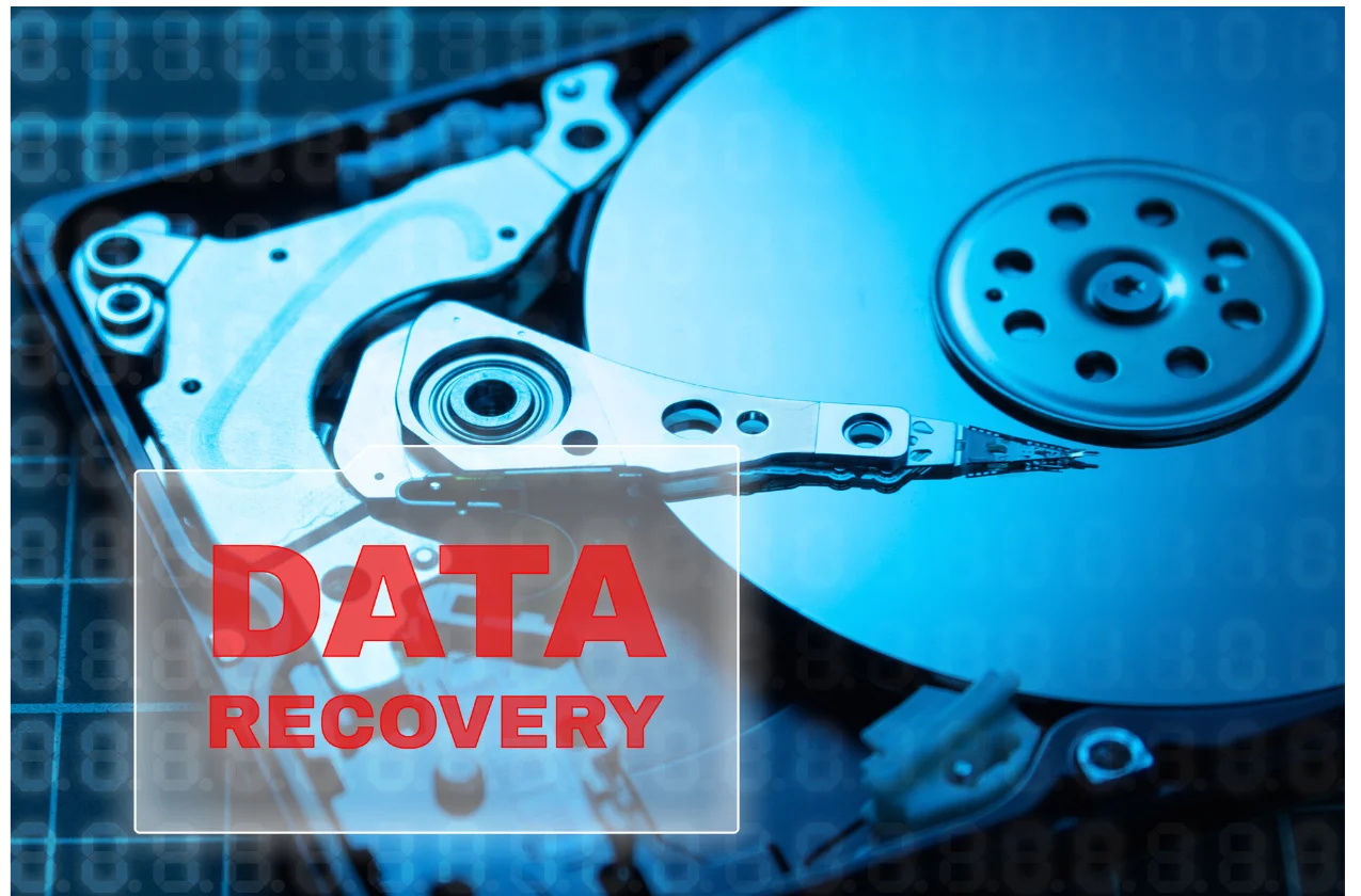 Dataherstel en backup specialist aan het werk